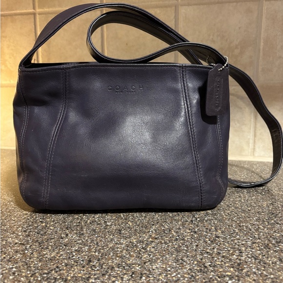 Coach Lexington Purple Leather Zip Crossbody Made In Dr Style 4186 - Picture 1 of 11